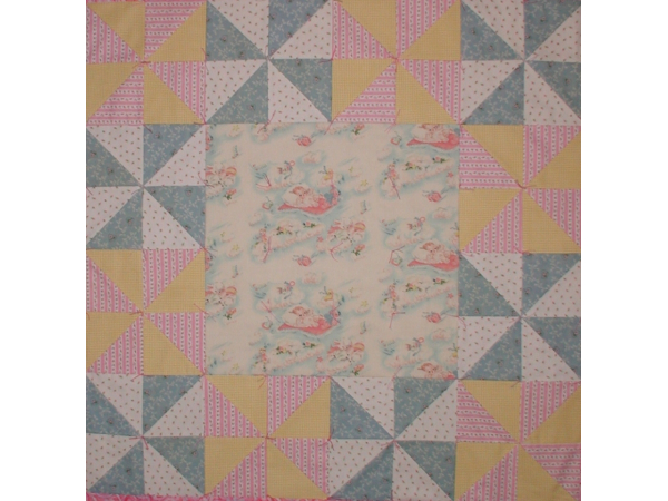 pinwheels quilt for baby girls