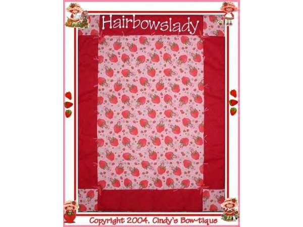 Strawberry Shortcake Baby Quilt