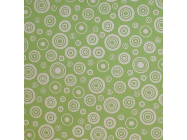 lime green and white circles cotton quilt fabric