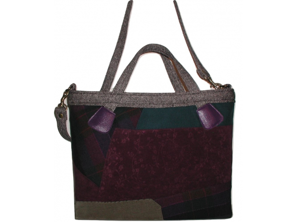 purple women's briefcase