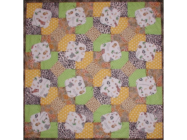 zoo theme baby quilt