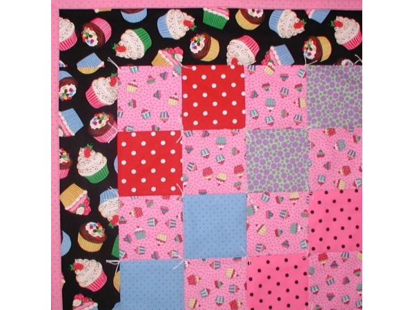 Cupcakes baby girls blanket