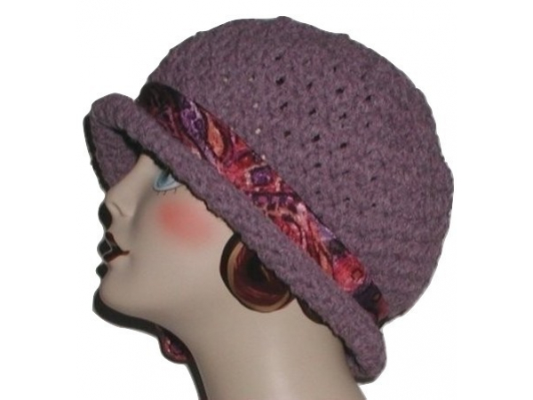 Dusty Lavender Hat With Silk Hatband