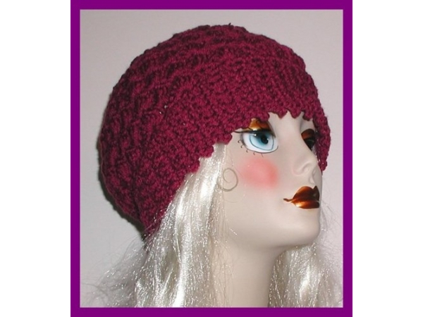 Women's Hat Dark Raspberry Pink