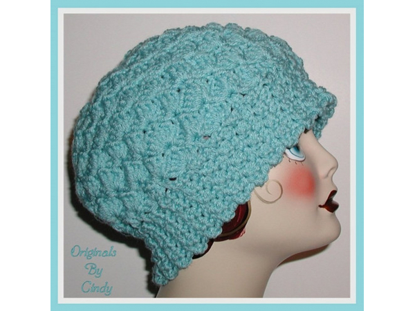 Dark Aqua Blue Chemo Hat