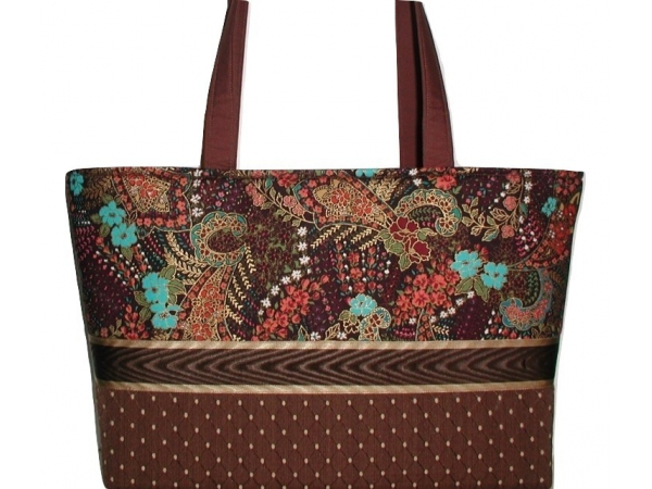 Dark Floral Autumn Colors Handbag