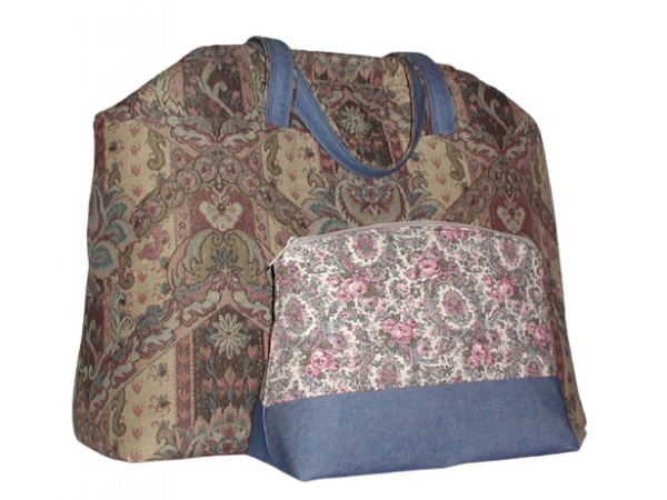 Tapestry Travel Bags In Taupe