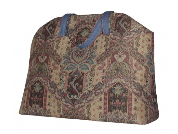 Muted Colors Tapestry Carpet Bag