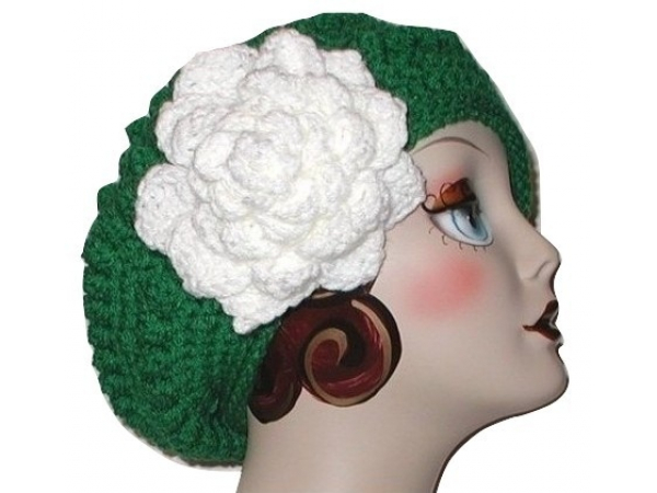 emerald green ladies hat