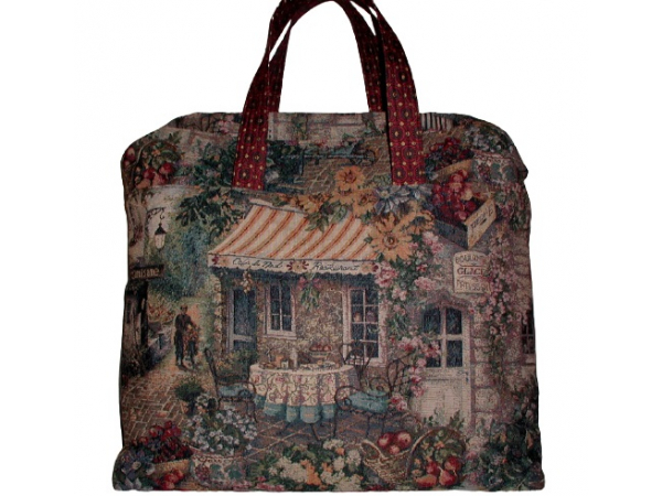 French Cafe Carpet Bag