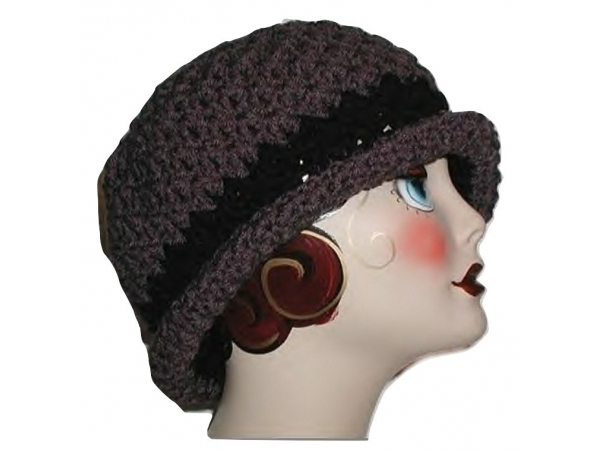 Dark Charcoal Gray Ladies Hat