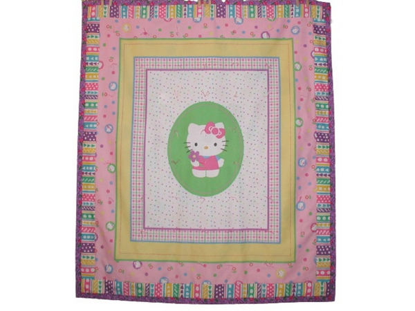 Hello Kitty Baby Girls Handmade Boutique Quilt