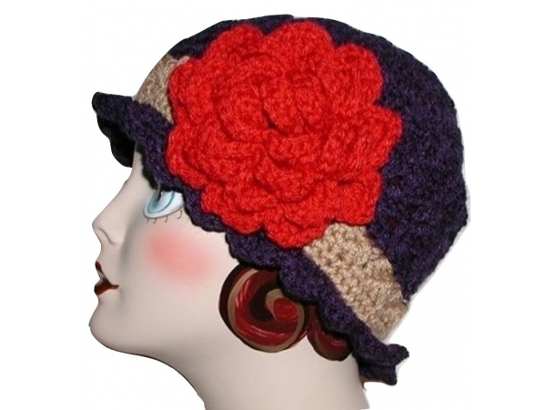 Navy And Khaki Women's Hat