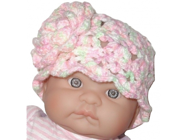 Lace baby girls hat