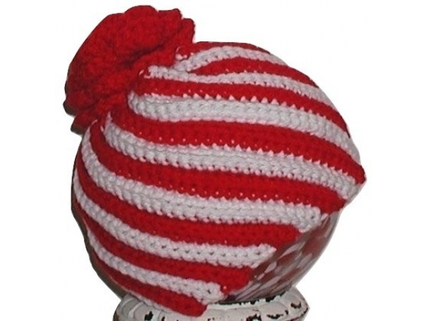 Peppermint Stripes Christmas Toddlers Hat