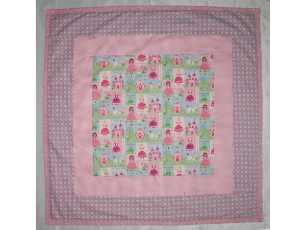Castle And Princess Baby Quilt