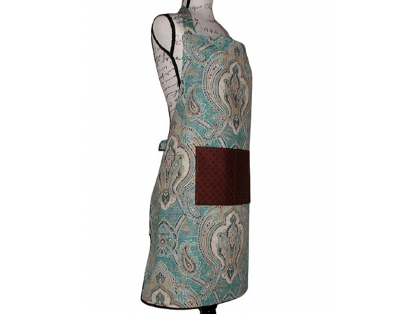 Teal Apron Plus Size 1X 2X