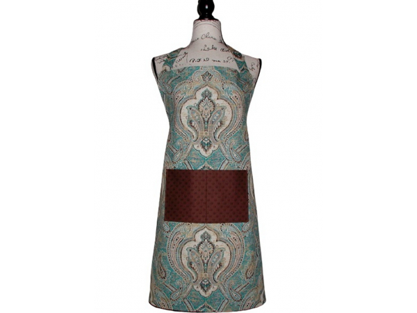 Turquoise Tan Plus Size Apron