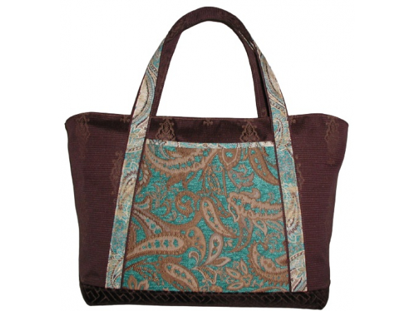 Turquoise Carpet Bag
