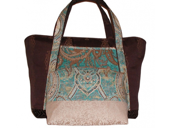 Super Size Turquoise Carpet Bag