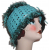 Turquoise And Black Women's Hat