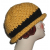 Gold Women's Hat With Black Band