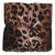 Large Leopard Print Fur Scarf