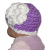 Lavender And White Babies Hat
