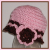 Pink Brown Baby Girl Hat