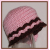 Baby Girls Hat In Pink And Brown