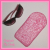 Frosted Pink Padded Sleeve Case For Sunglasses