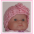 Small pink baby girls hat