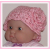 Solid pink hat for baby girls