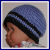 Shades of blue hat for baby boys