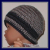 Navy blue and gray stripes hat for baby boys