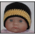 Black and gold baby boys hat