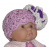Lavender lace purple baby girls hat