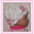 Pink and white preemie girls hat