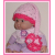 Pink elf hat for baby girl