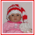 Santa hat for preemie girls