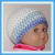 Blue and white hat for preemie boys