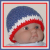 red white blue newborn boys hat