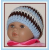 blue and brown hat for preemie boys