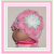 pink preemie girls hat with a large flower