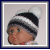 navy and gray baby boy hat