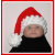 unisex hat for babies red and white santa hat