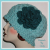 Teal Ice Blue Chemo Hat