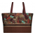 Brown And Turquoise Paisley Tote Bag Handbag