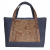 Extra Large Tote Bag With Lots Of Pockets Navy Blue And Brown