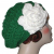 green beret women's hat with white gardenia